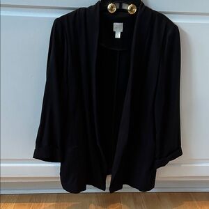 LC Lauren Conrad Elegant Black Unlined Blazer